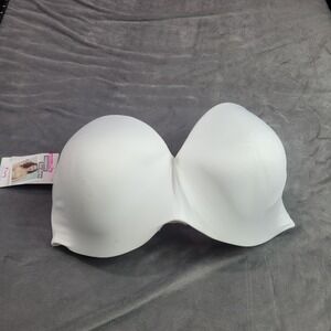 Maidenform Sweet Nothings Strapless Bra White 38DDD Full Coverage SN0004 NWT‎